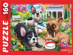 Puzzle 160 элементов "Три бульдога" (Ф160-3882)