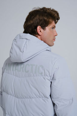 Пуховик длинный Серый Lifestyle Long Down Jacket