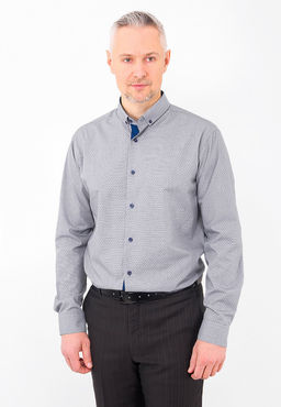 Сорочка мужская длинный рукав GREG 323/131/1053/Z/P/b/1  фото 7