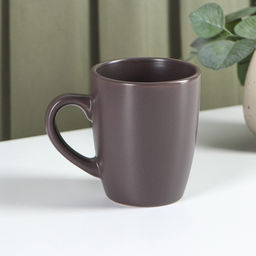 Кружка керамическая Доляна Пастель, 360 мл, цвет коричневый  фото 2