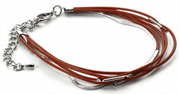 Браслет PR3289 оранж/сереб