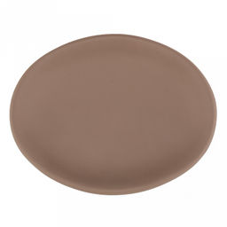 Набор для ванной "Эстетик" 3 предмета: дозатор для мыла 410мл; мыльница 11х8,6х2,2см; стакан для зубных щеток 410мл; фурнитура пластик, керамика, матовая глазурь, мокко, в коробке (Китай)