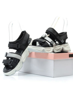 08-PED76-1 BLACK Босоножки (текстиль, стелька натуральная кожа) - Фабричный китай фото 17