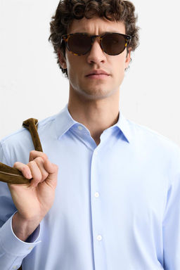 TEXTURED STRETCH SHIRT - Zara фото 21
