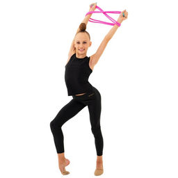 Скакалка гимнастическая утяжелённая Grace Dance, с люрексом, 2,5 м, 150 г, цвет неоновый розовый/серебристый  фото 3