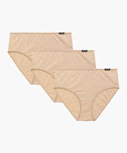 ATLANTIC 3BLP-579 Трусы классика Basic - набор (3 шт.) бежевый фото 4