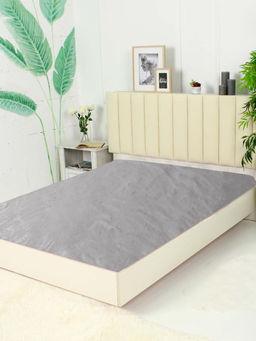 Простыня Микрофибра Узор - Графит 150х215