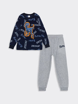 Bisiklet Yaka Polar Erkek ?ocuk Pijama Tak?m?