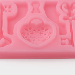 Молд для заливки Доляна Ключ от сердца, силикон, 8.5?6.8 см, МИКС