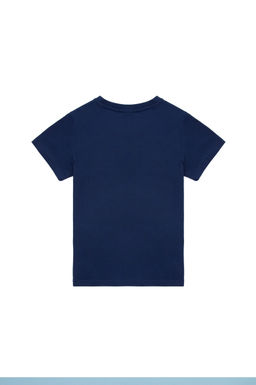 Темно-синяя футболка для мальчиков с круглым вырезом - U.s. polo assn фото 3