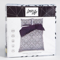 Постельное бельё Евро LoveLife Этнический узор: пододеяльник 200х217см+наволочка 70х70см-2шт, поплин  фото 5