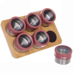 Набор емкостей для специй "Olala" 6шт на подставке 23*16.5см