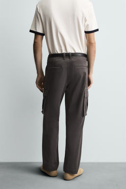 RELAXED FIT CARGO TROUSERS - Zara фото 12
