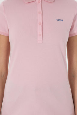 Kad_n A__k Pembe Basic Polo Yaka Ti__rt Sepette S_rpriz _ndirim - U.s. polo assn фото 7