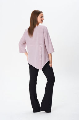 Блуза Modema 769/2 розово-серая полоска