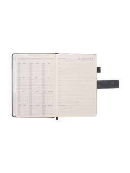 Ежедневник недатированный А5, с хлястиком, 128 листов, в линейку, пвх, серый - Simaland фото 8
