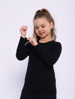 ДЖ056 Джемпер Школа 2 (черный) - Милаша фото 2