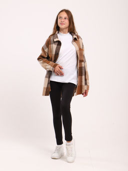 Рубашка Гранж коричневая клетка - Ладошки фото 15