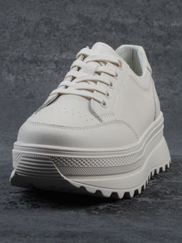 03-YC282-2 BEIGE Кроссовки женские (натуральная кожа) - Фабричный китай фото 9