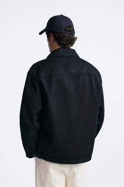 DENIM OVERSHIRT WITH ZIP - Zara фото 3