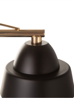 Люстра потолочная BayerLux «Кансе», 3хЕ27, 40 Вт, черно-золотой, 50×15×23 см