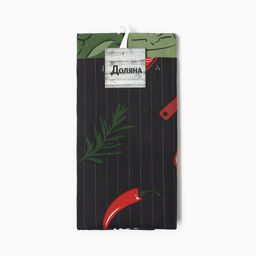 Полотенце кух. Доляна Главный по мясу 35х60 см, рогожка, 100% хл, 160г/м2  фото 6