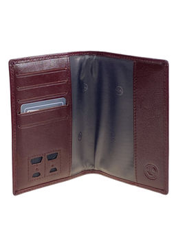 Обложка для паспорта из натуральной кожи, цвет коричневый - Greta фото 2