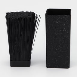 Подставка для ножей с наполнителем Доляна «Зефир», 22×10 см, цвет чёрный