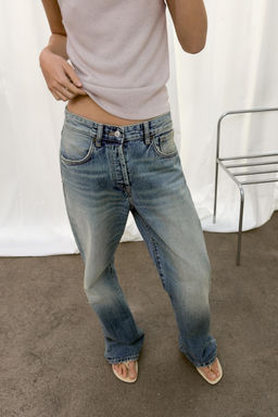 JEANS TRF BOYFRIEND TIRO MEDIO / Marino