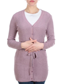 A519 Кардиган женский (65% хлопок, 15% кашемир, 20% эластан) - Фабричный китай фото 2