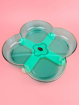 Блюдо на подставке 25*25см (пластик) цвет микс OLS-033А-7