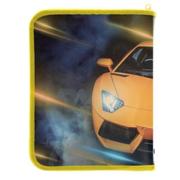 Папка для тетрадей А5, 180 х 230 х 25 мм, молния вокруг, пластиковая 0.5, ПМ-А5-04 Calligrata Тачка  фото 5