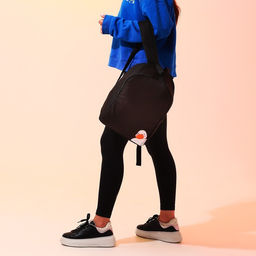 Рюкзак школьный текстильный «Утка», 38×14×27 см, чёрный