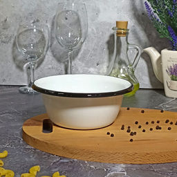 Миска 0.8л 2с5с без рисунка. - Стальэмаль фото 2