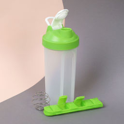 Бутылка/Шейкер JUST SHSC-600 с таблетницей, зелёный, для спортивного питания 600ML/уп60 - Галеонтрейд фото 2