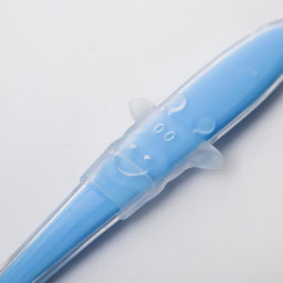 Ложка силиконовая детская Жирафик, цвет голубой - Крошка я фото 8