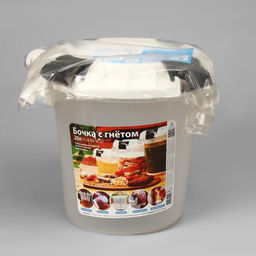 Бочка пищевая «Для солений», 20 л, пластиковая, с герметичной крышкой, с гнётом