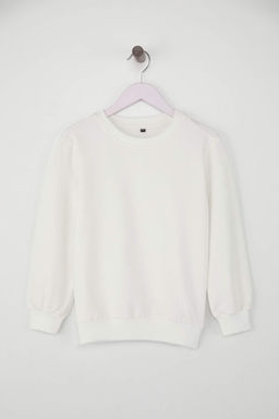 Pembe-Ekru K?z Cocuk Mevsimlik-Ince Bisiklet Yaka 2li Basic Orme Sweatshirt TKDAW25SW00000 - Trendyolmilla фото 25