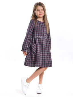 Платье для девочки нарядное детское праздничное UD 7381 син/красный - Mini maxi фото 5