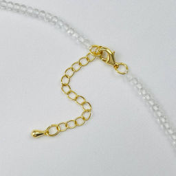 Бусы-Чокер из Горного хрусталя и Жемчуга с перламутровой подвеской - Радуга самоцветов фото 4