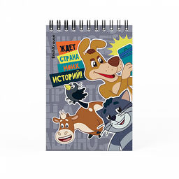 Цена за 4 шт. Записная книга на спирали ErichKrause Простоквашино, А6, 60 листов, клетка_MIX-PACK  фото 5