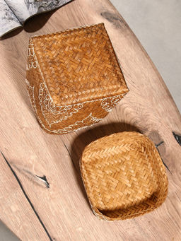 Корзинка плетёная «Марокко», 17×17×25 см