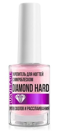 Luxvisage Укрепитель для ногтей с микроблеском Diamond Hard против сколов и расслаивания 9 гр.