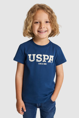 Erkek _ocuk A__k Lacivert Bisiklet Yaka Basic Ti__rt - U.s. polo assn фото 6