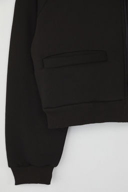 Teen Gri Melanj Regular Kal?p Fermuarl? Dik Yaka Kal?n Ici Polarl? Orme Sweatshirt TWOAW26SW00017 - Trendyolmilla фото 14