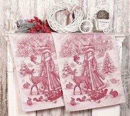 Полотенце жаккардовое Премиум Снегурочка 50*70 см.