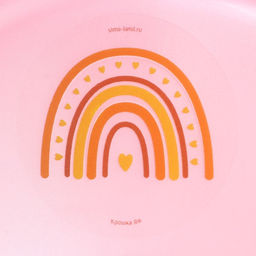 Горшок детский Крошка Я «Радуга», розовый