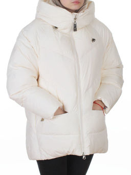 8808 MILK WHITE Куртка зимняя женская (150 гр. холлофайбер)