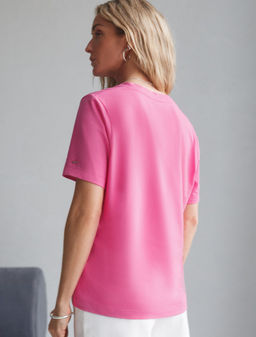 D49.096 Футболка женская розовая фуксия
