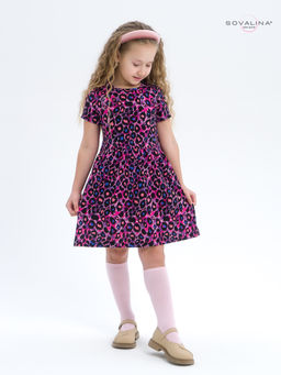 Платье Лето фуксия лео - Sovalina фото 6